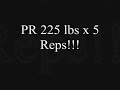 265 lb Military Press - Bench at 90 Degrees (at 210 lbs)