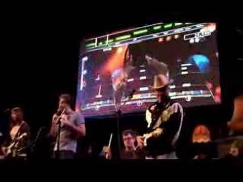 Jonathan Coulton live, performing Still Alive in RockBand