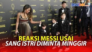 Viral Reaksi Messi Saat Sang Istri Diminta Minggir