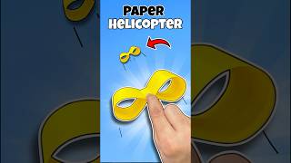 How To Make Paper Helicopter Rotating Flying Toy Flying Paper Airplane