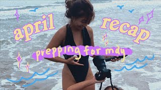 april recap: trying balance work and life, preparation for events in may