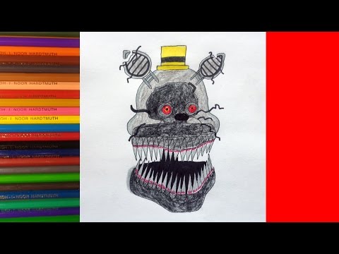 Рисовать кошмар фнаф Рисовать кошмар фнаф