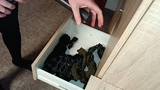 Vacuuming Drawer Full Of Hose,Nylons And Tights