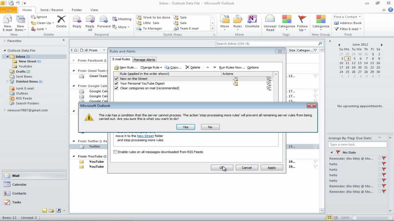 check excel add ins outlook 2010
