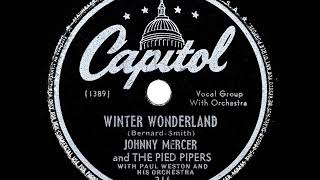 Watch Johnny Mercer Winter Wonderland video