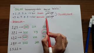 En Yakın Yüzlüğe Yuvarlama 3/4 sınıflar