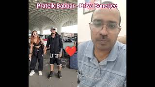 Prateik Babbar & Priya Banerjee Spotted At Airport