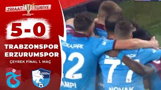 Trabzonspor 5 - 0 Erzurumspor Maç Özeti̇ Ziraat Türkiye Kupası Çeyrek Final İlk Maçı 04.02.2020