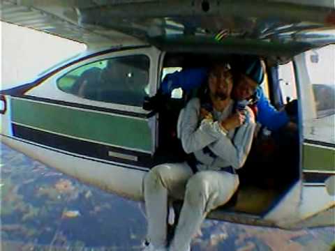 Alexis Torreno goes skydiving