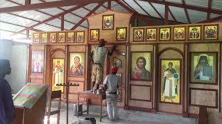 The construction of the church and the school of Saint John in the city of Les Cayes, November 2018