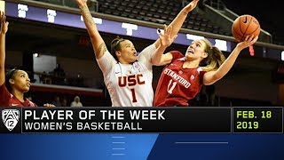 Alanna Smith named Pac-12 Women's Basketball Player of the Week after posting double-doubles in...