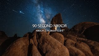 90-Second Nikkor Episode 14 Nikkor Z 14-24Mm F2.8 S