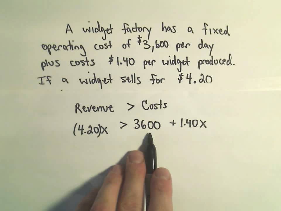Solving Word Problems Involving Inequalities - Example 1 - YouTube