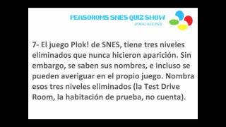 Peasoroms Snes Quiz Show Ronda Final