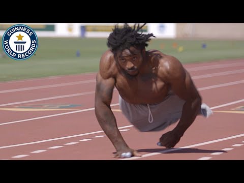 Play this video The fastest man on two hands - Guinness World Records