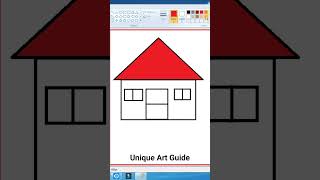 How To Draw A House Ms Paint Drawing Home