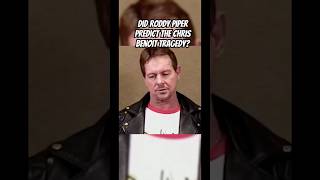 Roddy Piper Noticed The Warning Signs About Wwe Star Chris Benoit Years Prior?