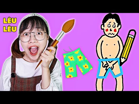 Hà Sam Dùng Cây Bút Thần Kỳ Vẽ Quần Hoa Cho Bạn Trai - Game Hách Não Just Draw