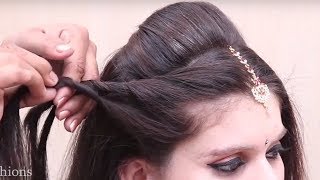 Perfect Bridal hairstyles for beginners | indian wedding bridal hairstyles || hair style girl | juda