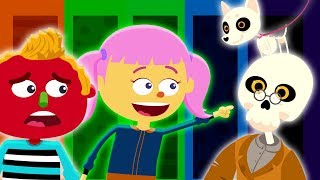 Midnight Madness With Funny Skeletons Song | Len and Mini Explore a Spooky Graveyard | Halloween