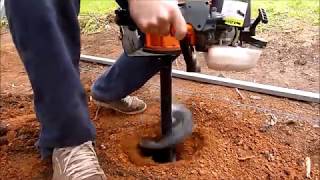 2 Stroke Post Hole Digger - Baumr Ag Earthauger Hole In One