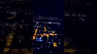 Antalyanın Uçaktan Gece Görünümü