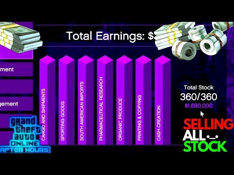 Selling All Full Nightclub Stock Tips After Hours DLC GTA 5 How To Make Money