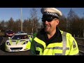 Police Lotus sports car on Birmingham's roads