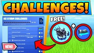 Fortnite ICE STORM CHALLENGES GUIDE + Event Info and Ice Legion! (Battle Royale Update)