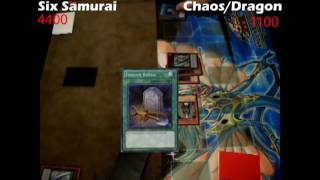 Yugioh Duel: Six Samuari vs Chaos / Dragon - Round 1