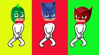 Pj Masks Wrong Heads - Pj Masks Cartoon Finger Family Song Nursery Rhymes Learn For Kids