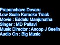 Prapanchave Devaru Madiro Baaru | Karaoke - Scale Lowered | Eddelu Manjunatha