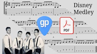 40 Fingers - Disney Medley Official Video Guitar Tabs Tabs