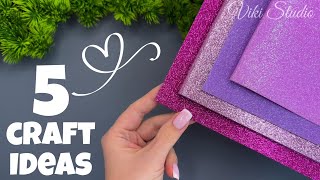 5 Ideas Easy Flowers Eva Foam Sheet Flowers Diy Tutorial Crafts