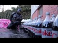 Batman mixes Coca Cola with Mentos In a 200 Gallon swimming pool