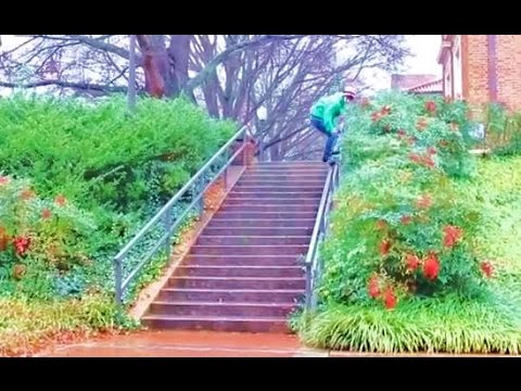 INSTABLAST! - 20 STAIR 50-50 in the RAIN!!?! Scooter Kid SLAMMED!! Justin Bieber Trying to Skate!!