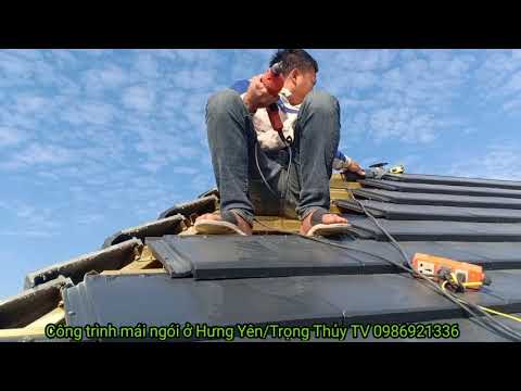 cách lợp viên ngói góc ngói phẳng một tướng giỏi của TrọngThủy công trình mái ngói hưngyên0986921336