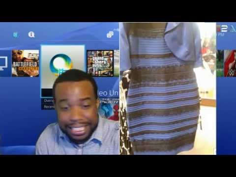 WHITE AND GOLD DRESS BLACK AND BLUE DRESS ! RANT! YOU COLOR BLIND ...