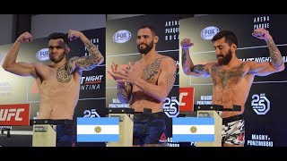 UFC Argentina: Pesaje de Santiago Ponzinibbio, Guido Cannetti y Laureano Staropoli