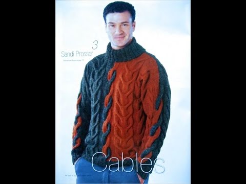 Вязаные мужские свитера своими руками 129