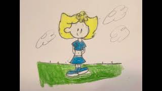 Giant Sally Brown Blue Giantess Outfit
