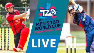 LIVE CRICKET - ICC Men's T20 World Cup Europe Final 2019 - Jersey vs Norway. Starts 15.45 BST