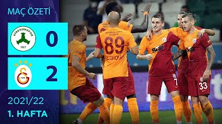 ÖZET: GZT Giresunspor 0-2 Galatasaray | 1. Hafta - 2021/22