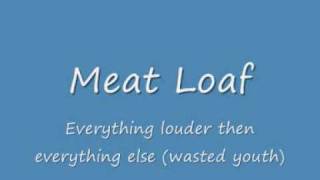 Video Everything louder than everything else Meatloaf