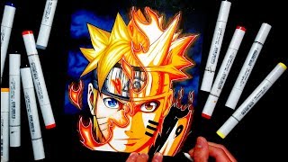 Naruto Kyuubi Mode Zainartz Speed Drawing