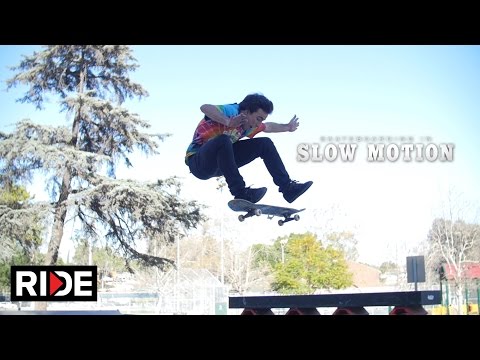Micky Papa Skateboarding in Slow Motion - Hazard Park