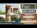 3DS MAX Modeling | House Design in 3ds max | Part -1 (House Design)
