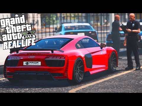 ГТА 5 Реальная Жизнь №232 УГНАЛ AUDI R8 СО ШТРАФСТОЯНКИ! УГОН С ПОГОНЕЙ! ГТА 5 Реальная Жизнь №232 УГНАЛ AUDI R8 СО ШТРАФСТОЯНКИ! УГОН С ПОГОНЕЙ!