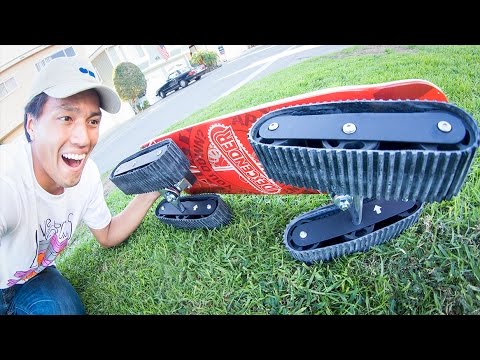 ALL TERRAIN SKATEBOARD WITH TANK TRACKS!!