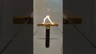 High Voltage Vs Wood - Electrical Arc #Shorts #Highvoltage #Destruction